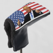 COUVRE-CLUB DE GOLF DONALD TRUMP GOLF HEAD COVER MAGA DE NOUVEAU! (Devant 3/4)