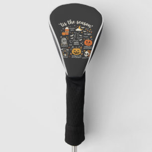 Couvre-club De Golf Doodle de Halloween C'est la saison design sorcièr