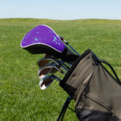 Couvre-club De Golf Doodles bleu clair violet (In Situ)