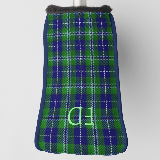 Couvre-club De Golf Douglas Tartan officiel avec monogramme / initiale (Tourné à 90°)