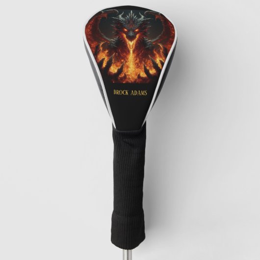 Couvre-club De Golf Dragon de respiration incendie (Devant)