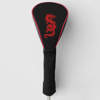 Couvre-club De Golf Dragon Rouge