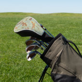 Couvre-club De Golf Dragonfly Dance Gold Golf Head Coque (In Situ)
