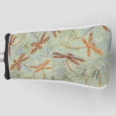Couvre-club De Golf Dragonfly Dance Gold Putter Head Cover (Devant)