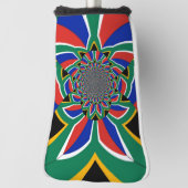 Couvre-club De Golf Drapeau Afrique du Sud (Tourné à 90°)