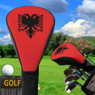 Couvre-club De Golf Drapeau albanais & Golf Albanie sport Couvertures 
