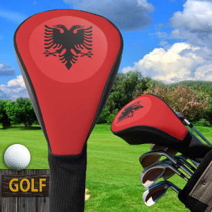 Couvre-club De Golf Drapeau albanais & Golf Albanie sport Couvertures 