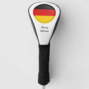 Couvre-club De Golf Drapeau Allemand & Clubs De Golf Monogrammes Couve