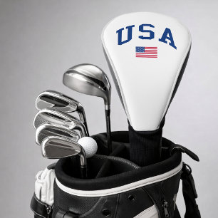 Couvre-club De Golf Drapeau américain de la fête de l'indépendance pat