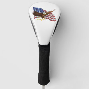 Couvre-club De Golf Drapeau américain et aigle