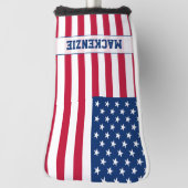 Couvre-club De Golf Drapeau américain personnalisé Stars et bandes (Tourné à 90°)