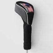 Couvre-club De Golf Drapeau américain Pickleball Lover Paddle (Incliné)