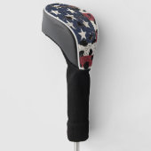 Couvre-club De Golf Drapeau américain rustique imprimé léopard (2) (Incliné)