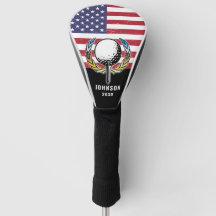 Drapeau américain sur mesure Golf Design Golf Head