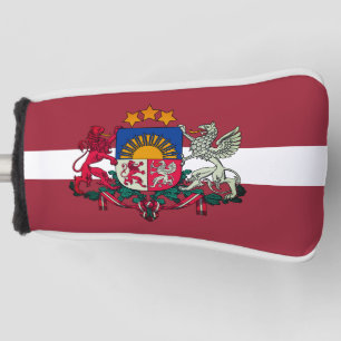 Couvre-club De Golf Drapeau/armoiries de Lettonie