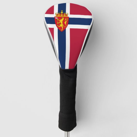 Couvre-club De Golf Drapeau/Armoiries de Norvège (Devant)