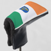 Couvre-club De Golf Drapeau / Armoiries d'Éire Golf Tête Couverture (Devant 3/4)