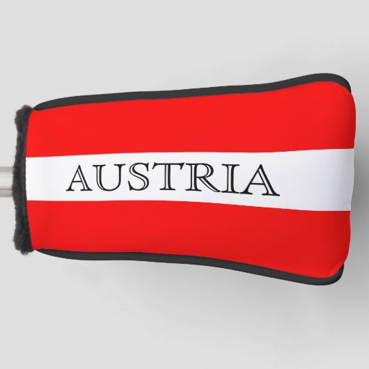 Couvre-club De Golf Drapeau autrichien Autriche couverture de golf (Devant)