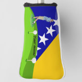 Couvre-club De Golf Drapeau bosnien (Tourné à 90°)