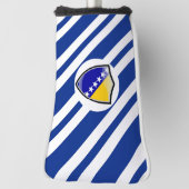 Couvre-club De Golf Drapeau bosnien (Tourné à 90°)