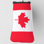 Couvre-club De Golf Drapeau canadien. CANADA. (Tourné à 90°)