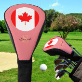 Couvre-club De Golf Drapeau canadien et filles Clubs de golf monogramm