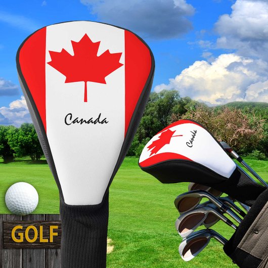 Couvre-club De Golf Drapeau canadien et Golf Canada Sports Couvertures