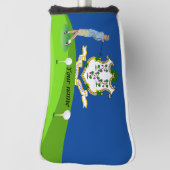 Couvre-club De Golf Drapeau Connecticut (Tourné à 90°)
