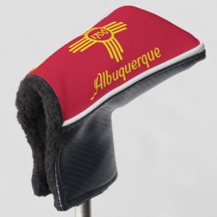 Couvre-club De Golf Drapeau d'Albuquerque, Nouveau-Mexique Tête de co