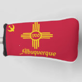 Couvre-club De Golf Drapeau d'Albuquerque, Nouveau-Mexique Tête de cou (Devant)