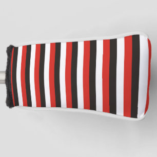 Couvre-club De Golf drapeau d'amsterdam rayures motif rouge blanc noir
