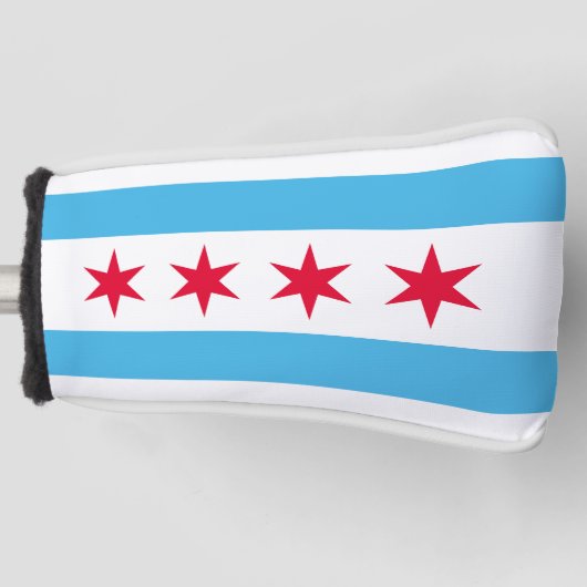 Couvre-club De Golf Drapeau de Chicago (Devant)