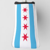 Couvre-club De Golf Drapeau de Chicago (Tourné à 90°)