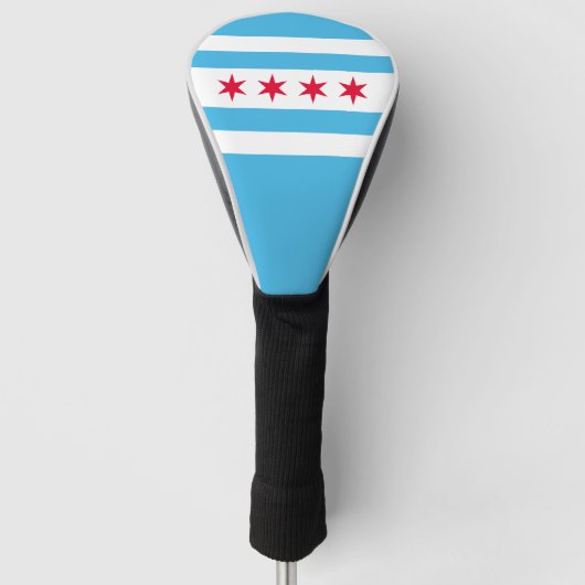 Couvre-club De Golf Drapeau de Chicago (Devant)