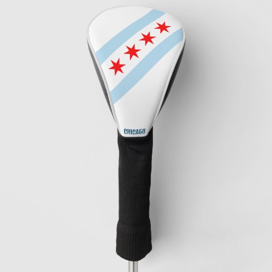 Couvre-club De Golf Drapeau de Chicago, Illinois (Devant)