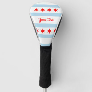Couvre-club De Golf Drapeau de Chicago, Illinois Golf Head Cover