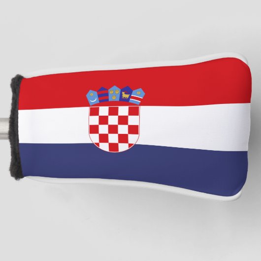 Couvre-club De Golf Drapeau de Croatie (Devant)