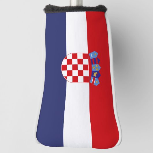 Couvre-club De Golf Drapeau de Croatie (Tourné à 90°)