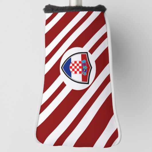 Couvre-club De Golf Drapeau de Croatie (Tourné à 90°)