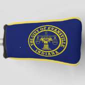 Couvre-club De Golf Drapeau de Evansville, Indiana Golf Head Cover (Devant)