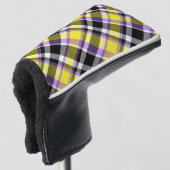 Couvre-club De Golf Drapeau de fierté éclectique boho non binaire à ca (Devant 3/4)