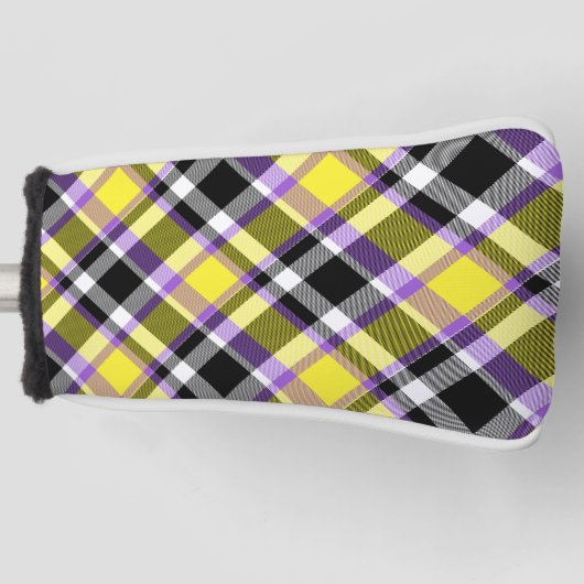 Couvre-club De Golf Drapeau de fierté éclectique boho non binaire à ca (Devant)