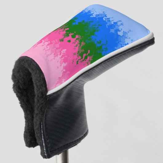 Couvre-club De Golf Drapeau de fierté omniromantique abstrait ondulé t (Devant 3/4)