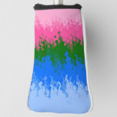 Couvre-club De Golf Drapeau de fierté omniromantique abstrait ondulé t (Tourné à 90°)