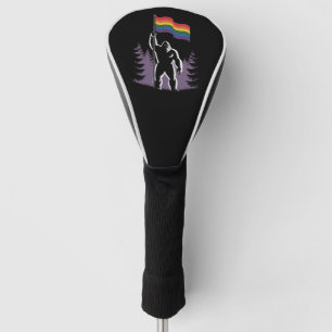 Couvre-club De Golf Drapeau de fierté progressiste LGBTQ Bigfoot Rock