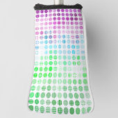 Couvre-club De Golf Drapeau de fierté Toric abstrait boho éclectique G (Tourné à 90°)