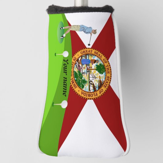 Couvre-club De Golf Drapeau de Floride (Tourné à 90°)