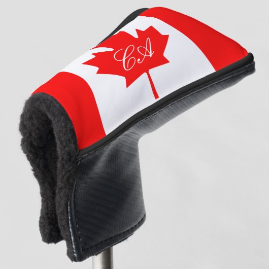 Couvre-club De Golf Drapeau de golf monogramme canadien (Devant 3/4)