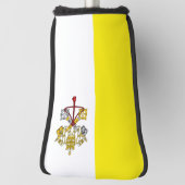 Couvre-club De Golf Drapeau de la Cité du Vatican (Tourné à 90°)