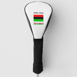 Couvre-club De Golf Drapeau de la diaspora africaine afro-américaine P